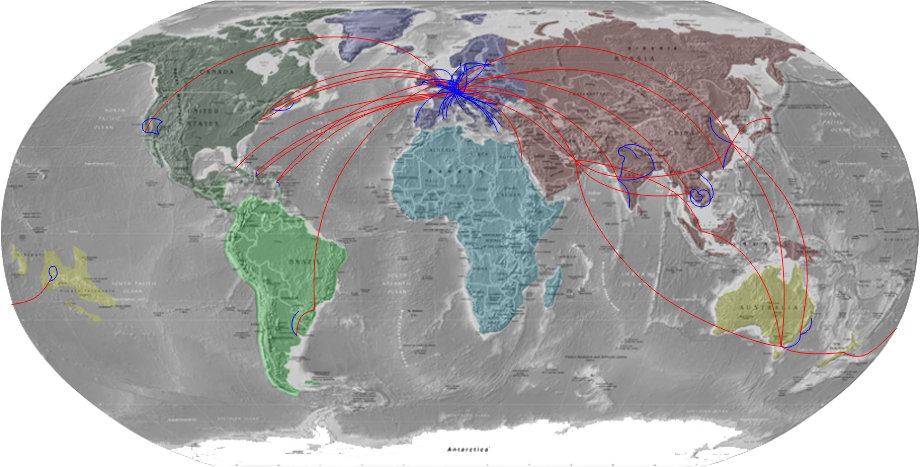 bitte auf gewünschten Kontinent klicken