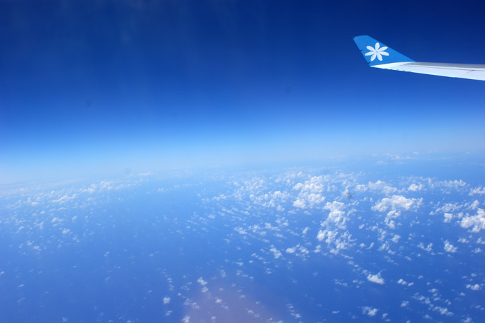 Französisch Polynesien: Der Flug 2014