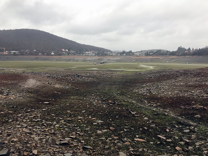 Deutschland: Edersee 2018, nach langer Trockenheit